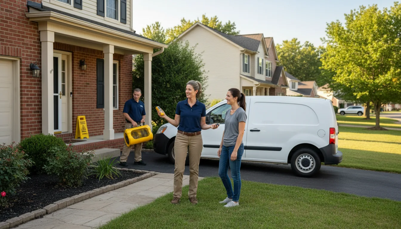 Residential water damage restoration in Conehatta, MS